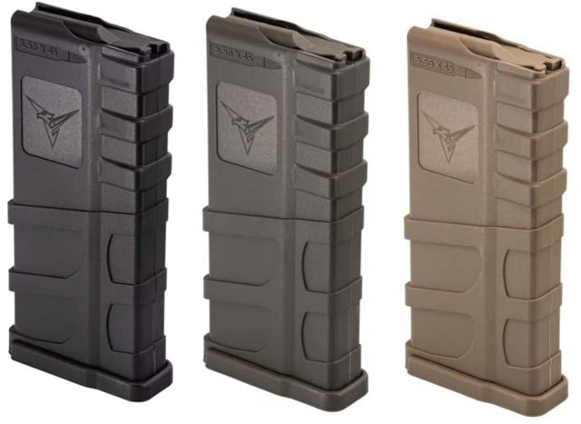USED TRYBE Defense AR-15 Extended Grasp 10-Round Magazine 5.56x45mm NATO Polymer Black  EDEMO13 Condition Like New Inspect and Rebox - Trybe Defense