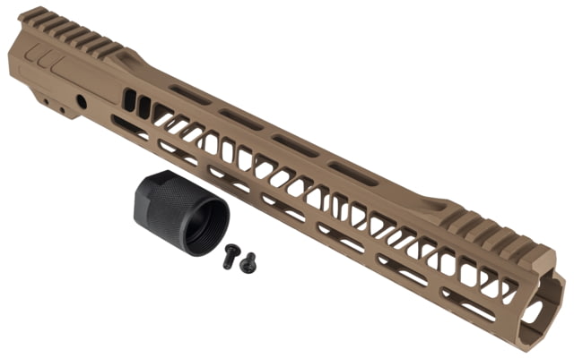 USED TRYBE Defense AR-15 M-LOK 15in Extra Lightweight Handguard w/ Cut-Away Rail Flat Dark Earth 15 Inch HDG15CR-FDE EDEMO3 Condition Parts - Trybe Defense
