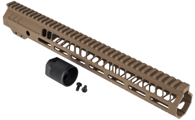 TRYBE Defense AR-15 M-LOK 15in Lightweight Handguard w/ Full Rail Flat Dark Earth 15 Inch