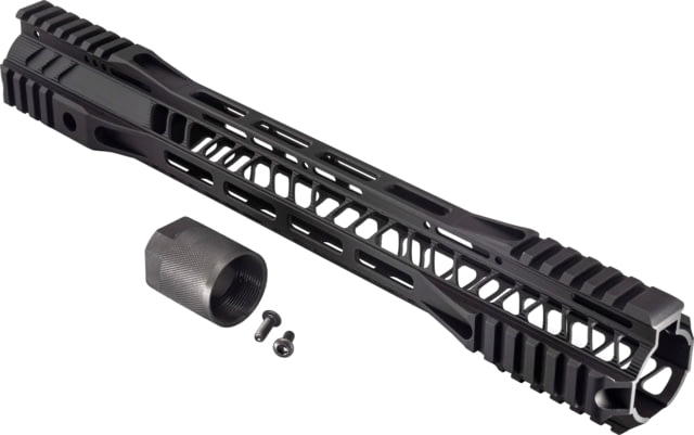 EDEMO TRYBE Defense AR-15 M-LOK Extra Lightweight Quad Handguard w/ Cut Rail 15in Black HDG15QCR-BL EDEMO3 - Trybe Defense