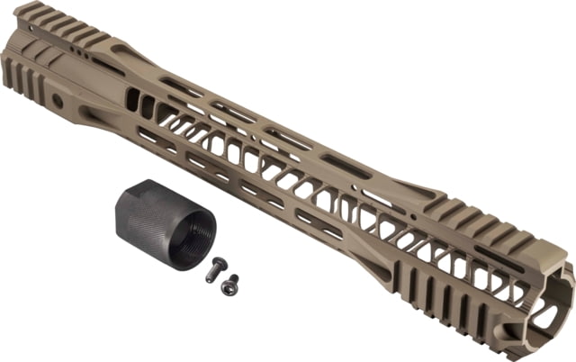 USED TRYBE Defense AR-15 M-LOK Extra Lightweight Quad Handguard w/ Cut Rail 15in Flat Dark Earth HDG15QCR-FDE EDEMO1 Used Condition Fair - Trybe Defense