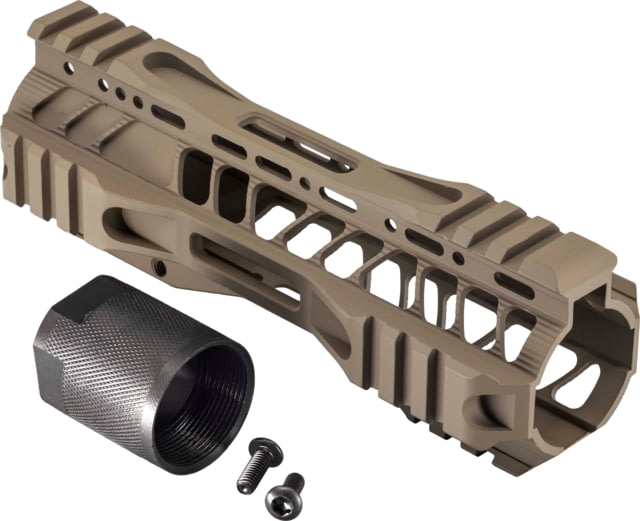 USED TRYBE Defense AR-15 M-LOK Extra Lightweight Quad Handguard w/ Cut Rail 7in Flat Dark Earth HDG7QCR-FDE EDEMO4 Used Condition Fair - Trybe Defense