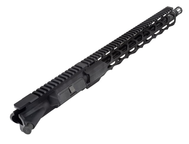 EDEMO TRYBE Defense Semi-Complete Upper Receiver AR-15 5.56x45mm NATO 16in 5R Barrel 1-7 Twist 15in M-LOK Rail A2 Flash Hider Nitride Black - Trybe Defense
