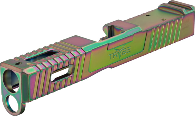 TRYBE Defense Glock 19 Pistol Slide - Version 1 Gen 4 Viper Cut Chameleon No Base Plate Included - Trybe Defense