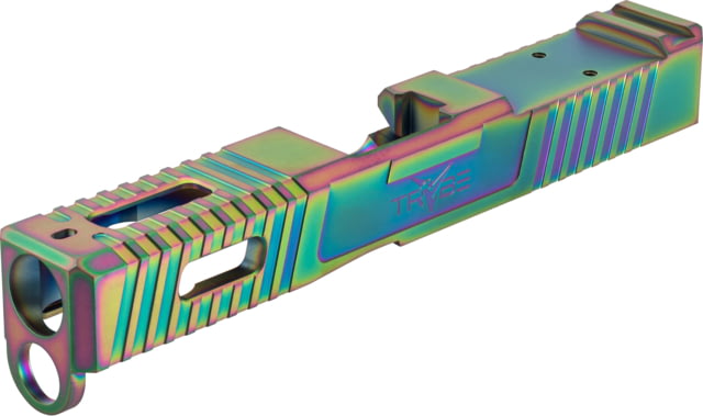 TRYBE Defense Glock 19 Pistol Slide - Version 1 Gen 4 Viper Cut Chameleon - Trybe Defense