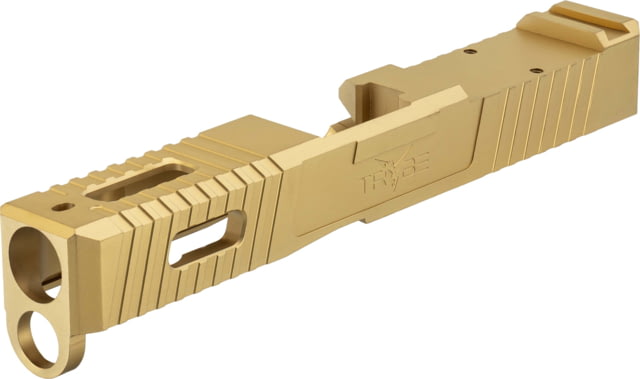 TRYBE Defense Glock 19 Pistol Slide - Version 1 Gen 5 RMR Cut Gold