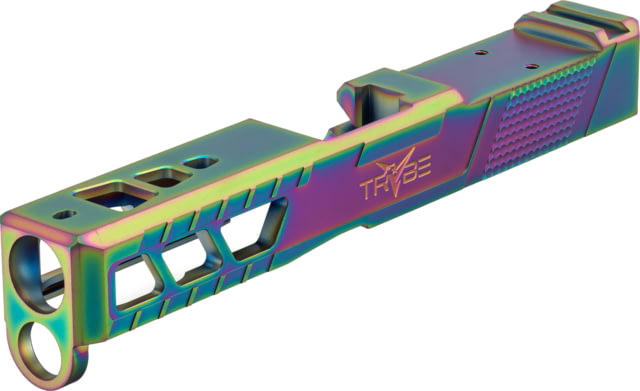 TRYBE Defense Glock 19 Pistol Slide - Version 2 Gen 5 Viper Cut Chameleon No Base Plate Included - TRYBE Defense