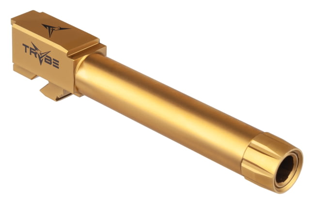 USED TRYBE Defense GLOCK  9mm Threaded Conversion Pistol Barrel 1/2 x 28 416R Stainless Steel Gold TIN - Trybe Defense