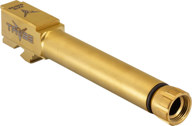 TRYBE Defense Glock 9mm Threaded Conversion Pistol Barrel 3.25 inch 1-10 Twist Gold TiN Version 2