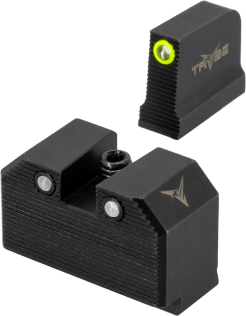 TRYBE Defense High Glow 3-Dot Tritium Night Sights for Glock 17/19/22/23/24/26/27/33/34/35/37/38/39 P320/P365 High Black - Trybe Defense