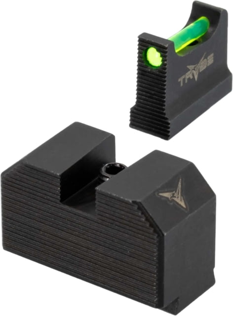 USED TRYBE Defense High Glow Fiber Optic Night Sights for Glock 17/19/22/23/24/26/27/33/34/35/37/38/39 & SIG P320/P365 Suppressor Black FOSG-SUP - Trybe Defense