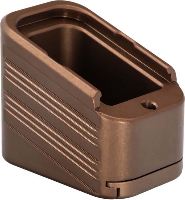 TRYBE Defense Magazine Extension Base Pad Glock 17/17L/19X/22/34/45 9mm/.40 S&W 4/5-Round FDE - Trybe Defense