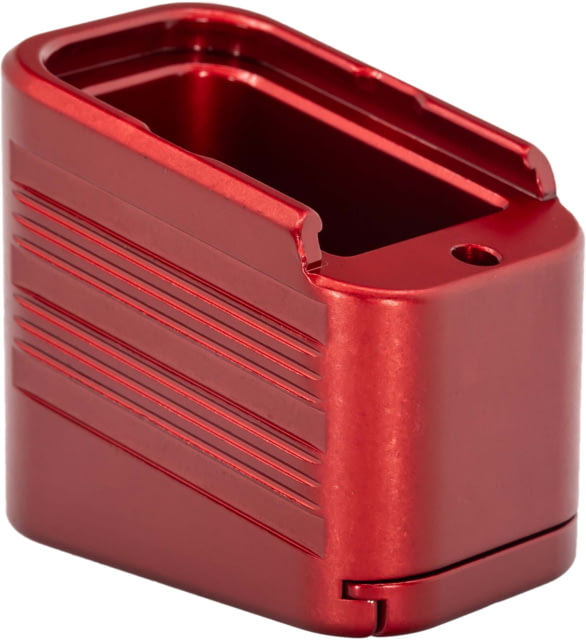 TRYBE Defense Magazine Extension Base Pad Glock 19/23/26/27 9mm/.40 S&W 4/5-Round Red - Trybe Defense