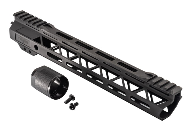 TRYBE Defense Magnite Go Fast Ultra Lightweight Handguard Cut Top Rail M-LOK Black 12in - TRYBE Defense