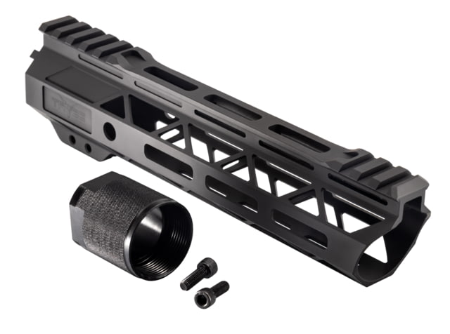 TRYBE Defense Magnite Go Fast Ultra Lightweight Handguard Cut Top Rail M-LOK Black 9in