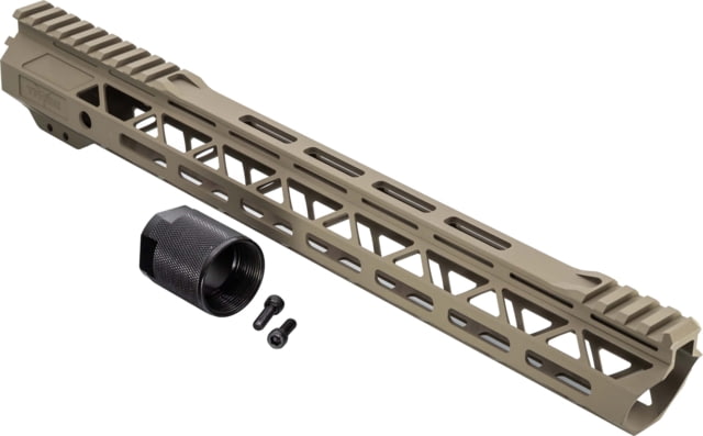 TRYBE Defense Magnite Go Fast Ultra Lightweight Handguard Cut Top Rail M-LOK FDE 15in - TRYBE Defense