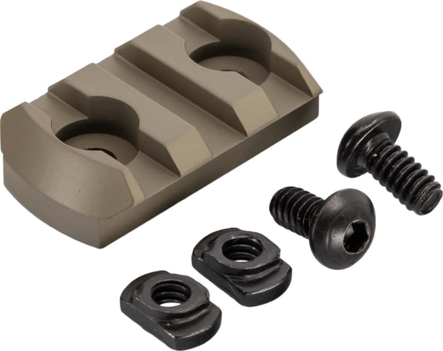 USED TRYBE Defense Magnite M-Lok Picatinny Rail Section with Lugs - 3 Slots FDE TRBDMGRAIL3-V2-FDE - Trybe Defense