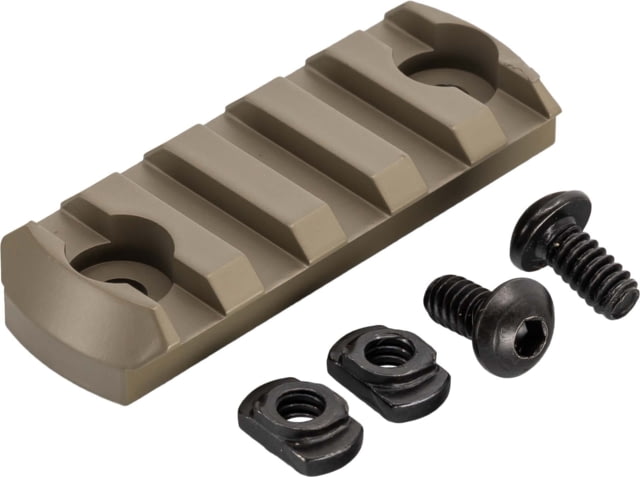USED TRYBE Defense Magnite M-Lok Picatinny Rail Section with Lugs - 5 Slots FDE TRBDMGRAIL5-V2-FDE - Trybe Defense