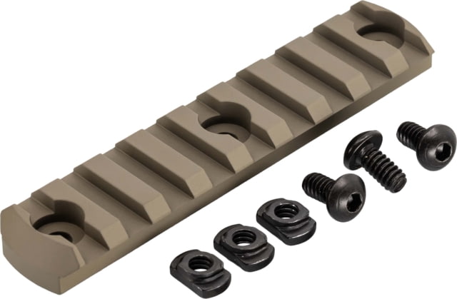 TRYBE Defense Magnite M-Lok Picatinny Rail Section with Lugs - 9 Slots FDE - Trybe Defense