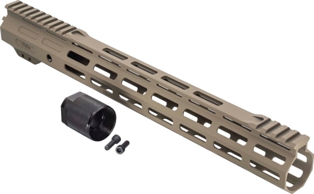 TRYBE Defense Magnite Ultra Function Lightweight Handguard Cut Top Rail M-LOK FDE 15in - Trybe Defense