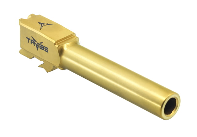 TRYBE Defense Match Grade Non Threaded Pistol Barrel S&W M&P 9mm 4in 2.0 Gold TIN - Trybe Defense