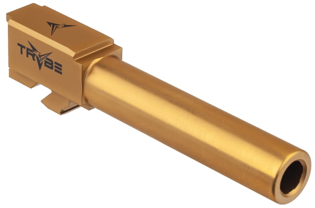 TRYBE Defense Non Threaded Conversion Pistol Barrel for Glock  9mm 416R Stainless Steel Gold TIN - TRYBE Defense