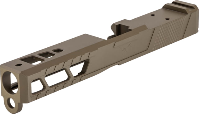 TRYBE Defense Pistol Slide Glock 17 Gen 3 Viper Cut Version 2 FDE Cerakote No Base Plate Included - Trybe Defense