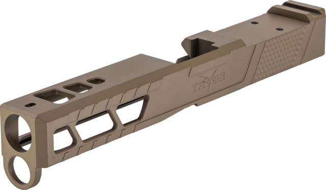 TRYBE Defense Pistol Slide Glock 17 Gen 4 DeltaPoint Pro Cut Version 2 FDE Cerakote No Base Plate Included - Trybe Defense