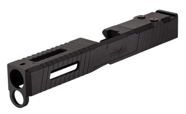 TRYBE Defense Pistol Slide Glock 17 Gen 4 Venom Cut Version 1 Black Cerakote - Trybe Defense