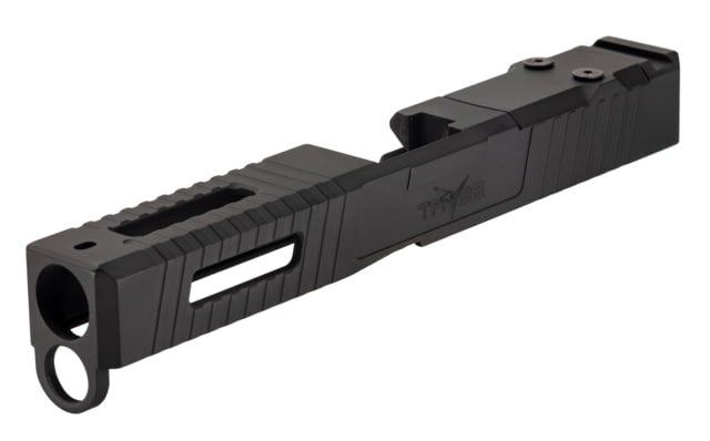 TRYBE Defense Pistol Slide Glock 17 Gen 4 Viper Cut Version 1 Black Cerakote - Trybe Defense