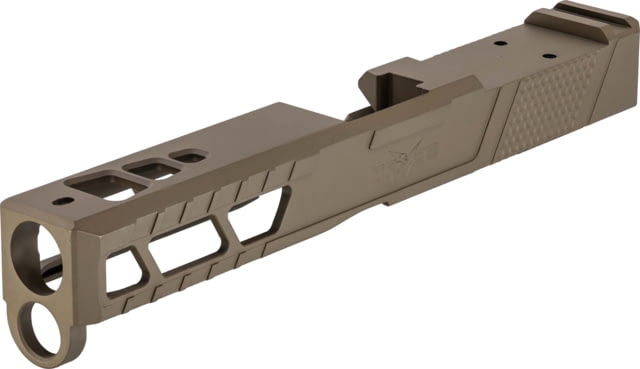 TRYBE Defense Pistol Slide Glock 17 Gen 5 DeltaPoint Pro Cut Version 2 FDE Cerakote No Base Plate Included - Trybe Defense