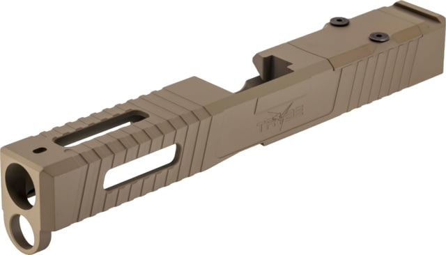 TRYBE Defense Pistol Slide Glock 17 Gen 5 RMR Cut Version 1 FDE Cerakote - Trybe Defense