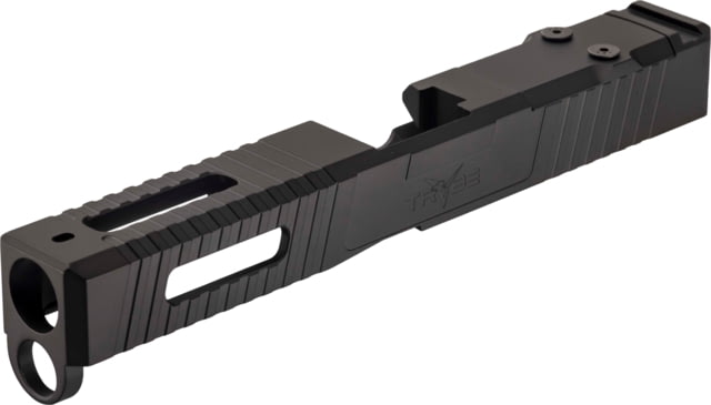 TRYBE Defense Pistol Slide Glock 17 Gen 5 Venom Cut Version 1 Black Cerakote - Trybe Defense