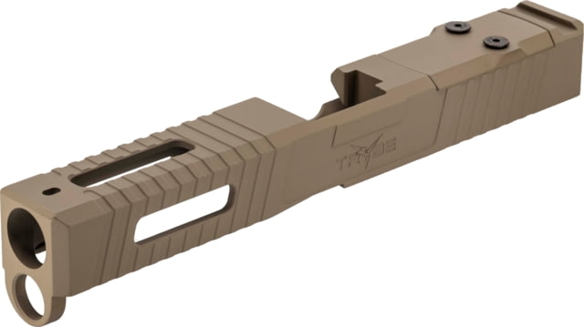 TRYBE Defense Pistol Slide Glock 17 Gen 5 Venom Cut Version 1 FDE Cerakote - Trybe Defense
