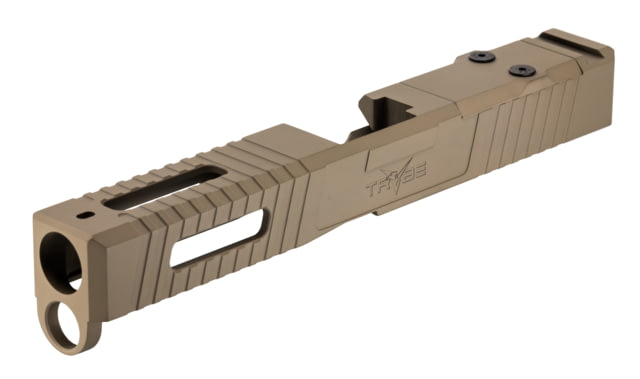 TRYBE Defense Pistol Slide Glock 17 Gen 5 Viper Cut Version 1 FDE Cerakote - Trybe Defense