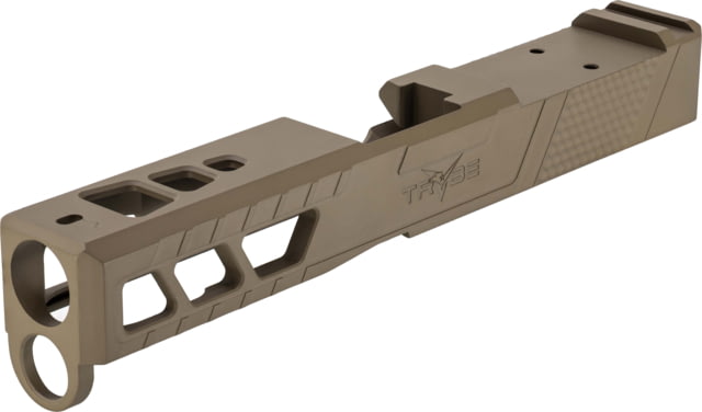 TRYBE Defense Pistol Slide Glock 19 Gen 4 Viper Cut Version 2 FDE Cerakote No Base Plate Included - Trybe Defense