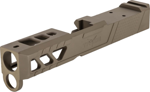 TRYBE Defense Pistol Slide Glock 26 Gen 3/4 Viper Cut Version 2 FDE Cerakote No Base Plate Included - TRYBE Defense