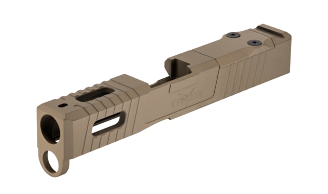 TRYBE Defense Pistol Slide Glock 43/43X Version 1 RMSc Cut Cerakote Flat Dark Earth - Trybe Defense