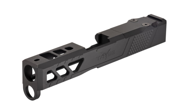 TRYBE Defense Pistol Slide Glock 43/43X Version 2 RMSc Cut Cerakote Graphite Black - Trybe Defense