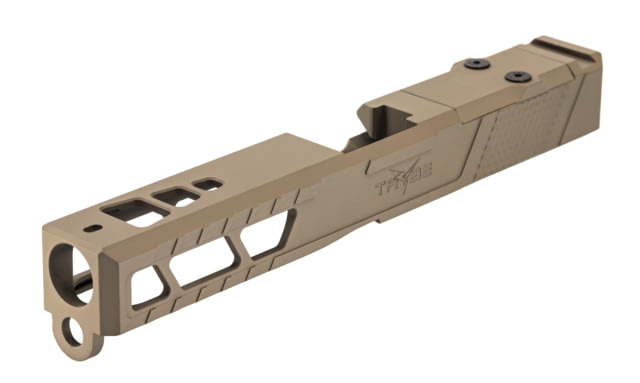 TRYBE Defense Pistol Slide Glock 17 Gen 3 Viper Cut Version 2 FDE Cerakote - Trybe Defense