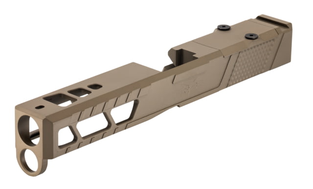 TRYBE Defense Pistol Slide Glock 17 Gen 4 RMR Cut Version 2 FDE Cerakote - Trybe Defense