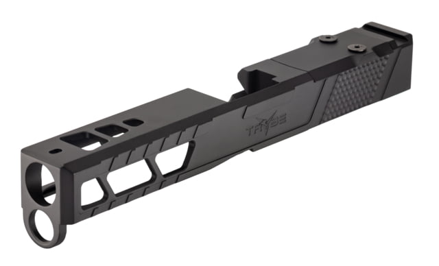 TRYBE Defense Pistol Slide Glock 17 Gen 4 Viper Cut Version 2 Black Cerakote - Trybe Defense