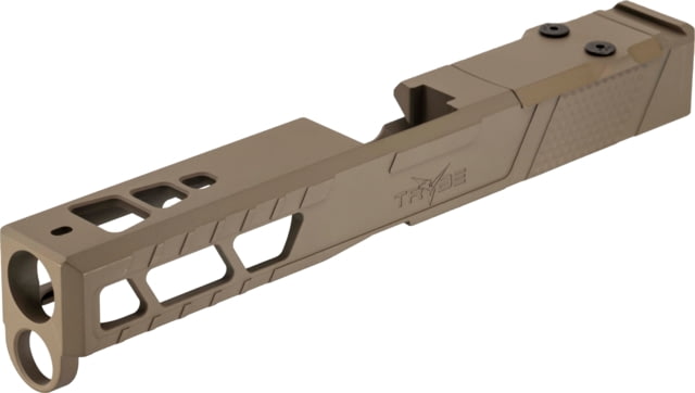 TRYBE Defense Pistol Slide Glock 17 Gen 5 DeltaPoint Pro Cut Version 2 FDE Cerakote - Trybe Defense