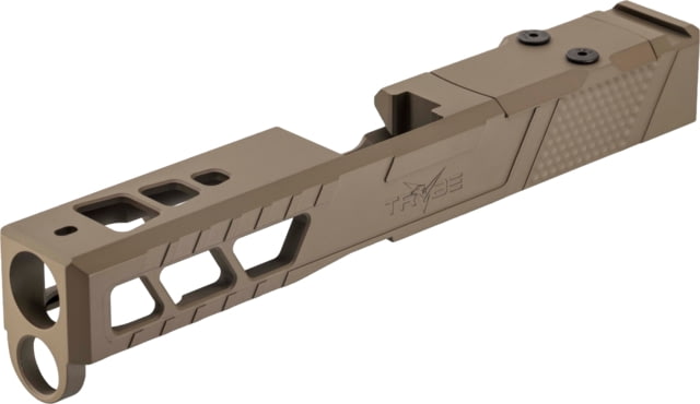 TRYBE Defense Pistol Slide Glock 17 Gen 5 Venom Cut Version 2 FDE Cerakote - Trybe Defense