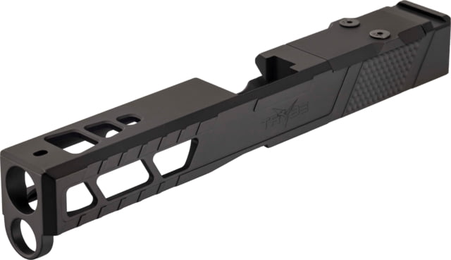 TRYBE Defense Pistol Slide Glock 17 Gen 5 Viper Cut Version 2 Black Cerakote - Trybe Defense