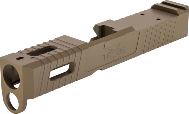 TRYBE Defense TRYBE Defense Pistol Slide Glock 26 Gen 3/4 DeltaPoint Pro Cut Version 1 FDE Cerakote Base Plate Not Included - Trybe Defense