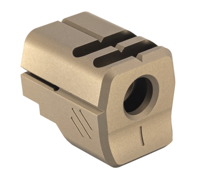 EDEMO TRYBE Defense Universal 9mm Compensator - Full Size Firearms Flat Dark Earth TRBDUNI9MMFS-FDE EDEMO4 Used Condition Fair - Trybe Defense