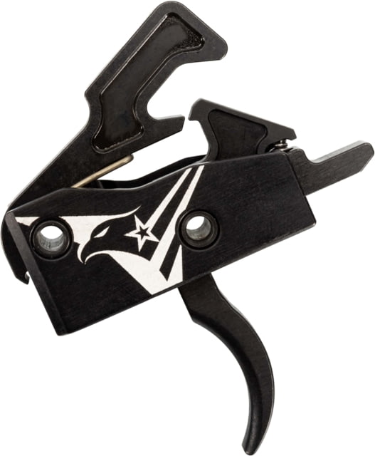 EDEMO TRYBE Defense V2 Single Stage Drop-In Trigger AR-15 Curved 3.5-4lb Pull Weight Black TRGCURAR15V2-BLK EDEMO2 - Trybe Defense