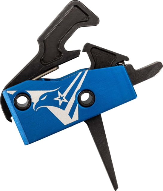 TRYBE Defense V2 Single Stage Drop-In Trigger AR-15 Straight 3.5-4lb Pull Weight Blue - TRYBE Defense