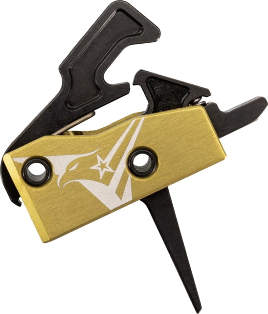 TRYBE Defense V2 Single Stage Drop-In Trigger AR-15 Straight 3.5-4lb Pull Weight Gold